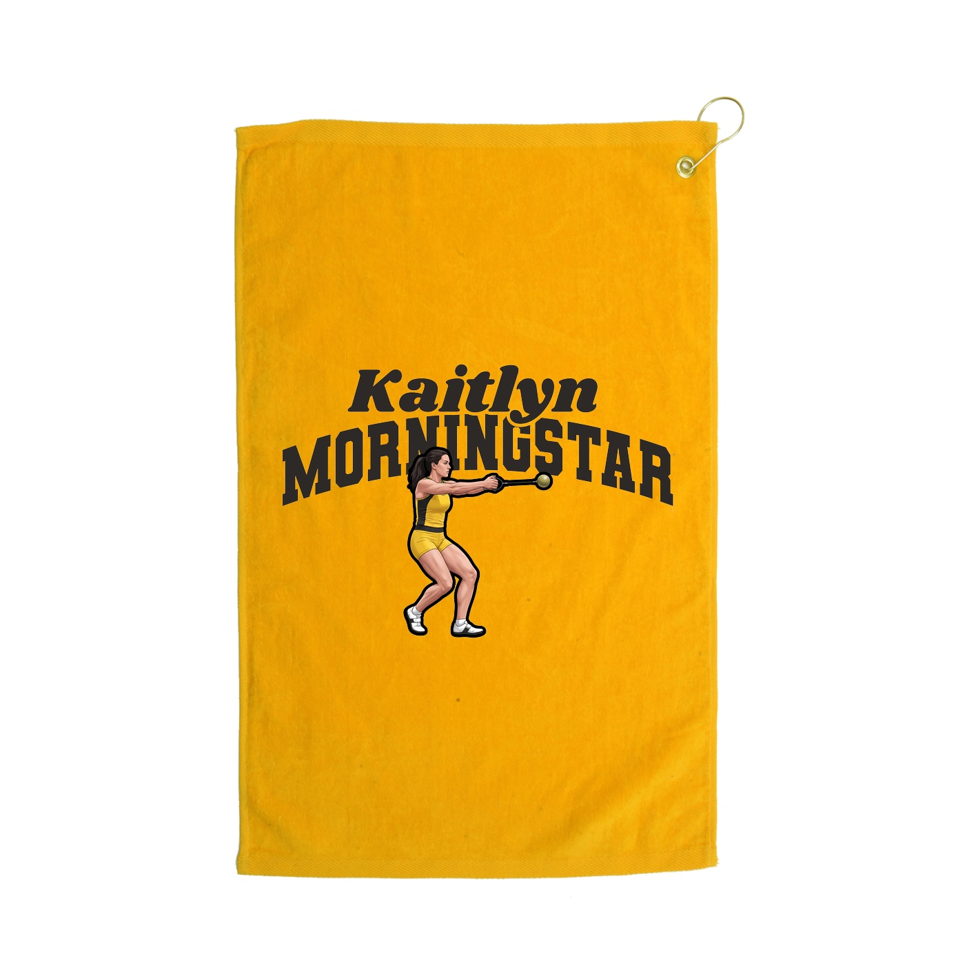 Golf Towel — Signature Arch in Gold