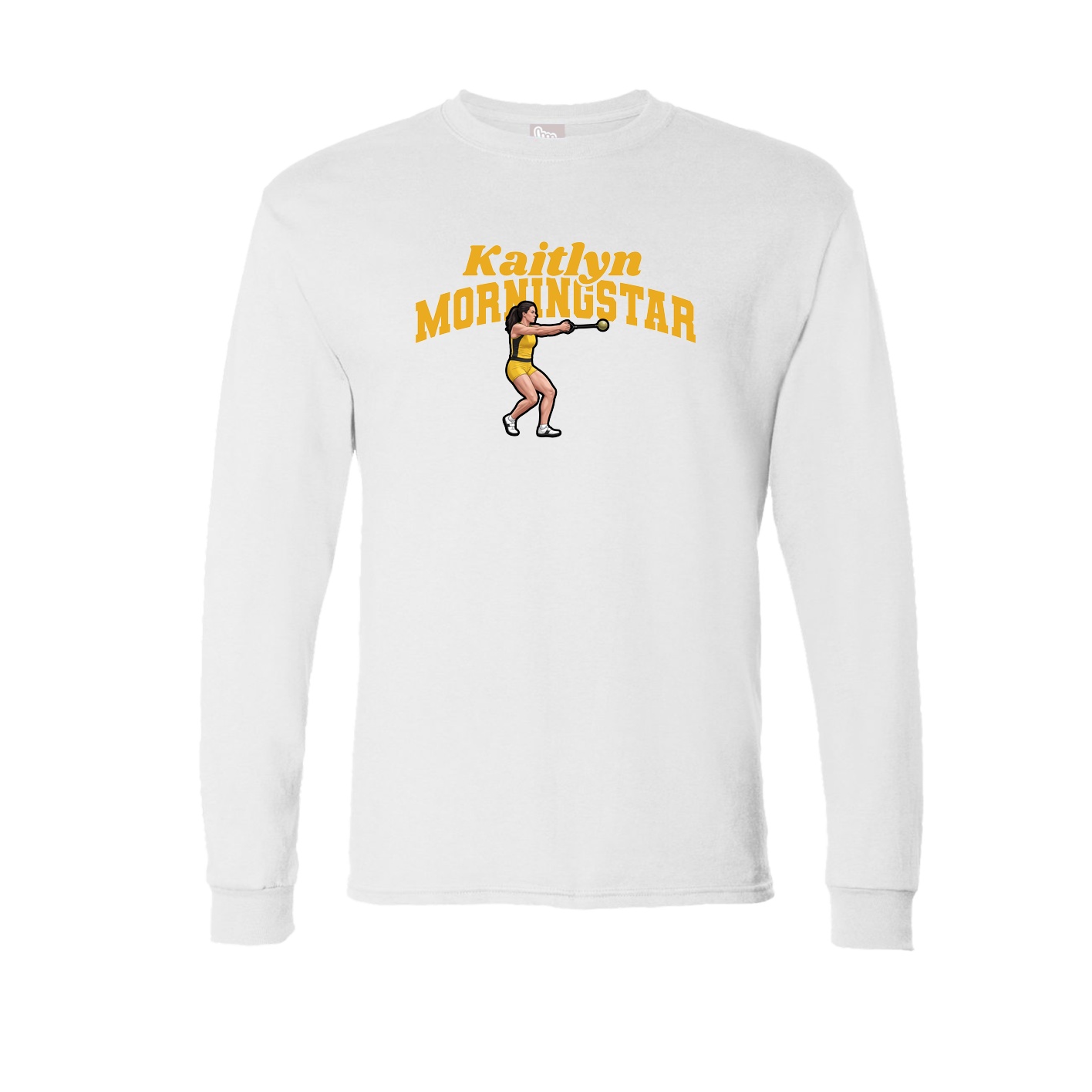 Long Sleeve Tee — Signature Arch in White