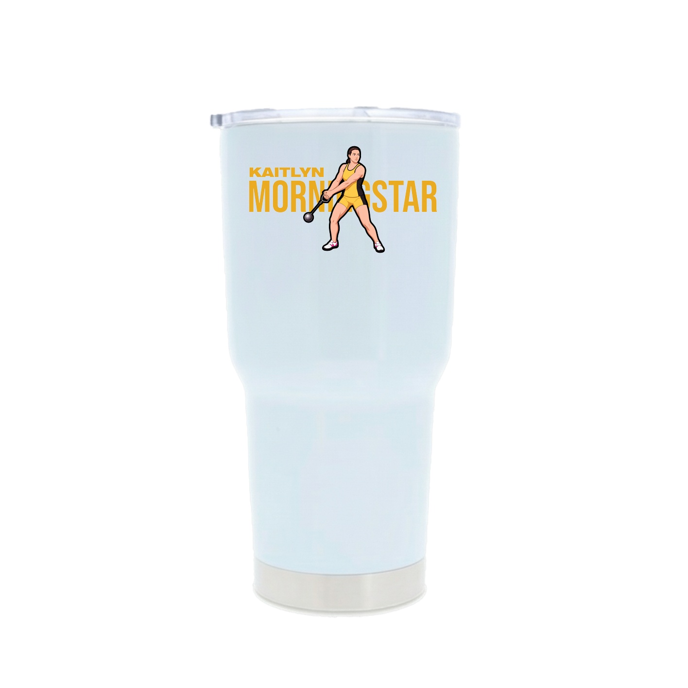 30oz Stainless Steel Tumbler — Player Name in White