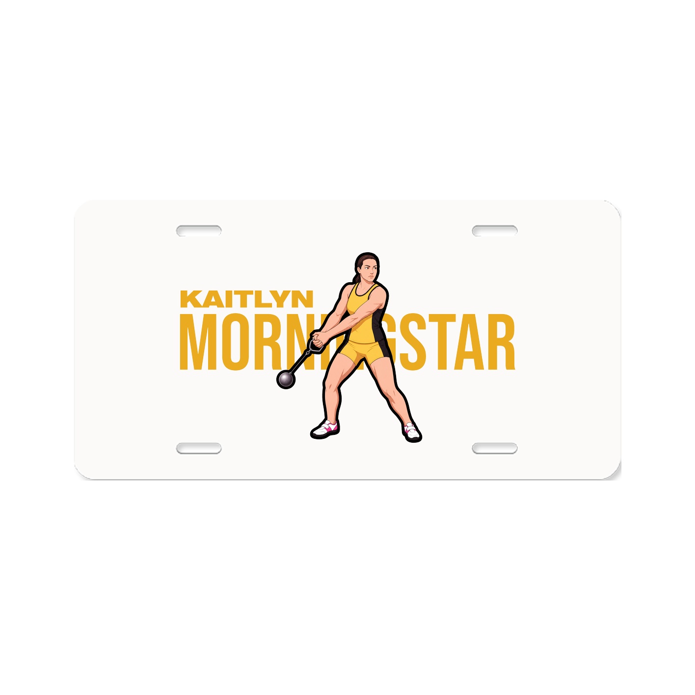 License Plate — Player Name in Classic