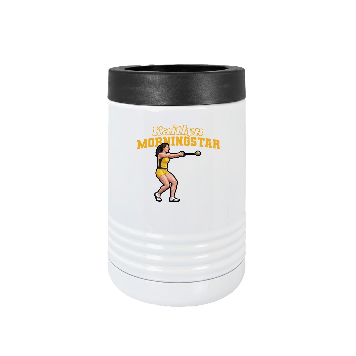 Beverage Holder — Name Arch in White