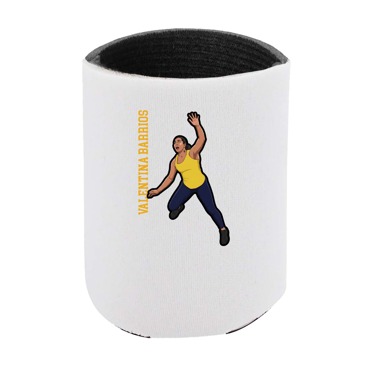 Can Holder — Name Vertical in White