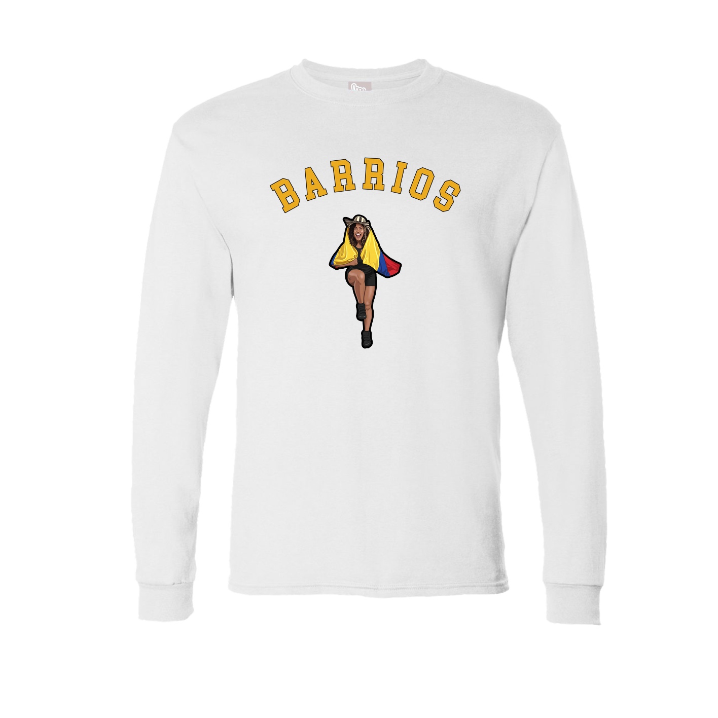 Long Sleeve Tee — Shirsey Arch in White