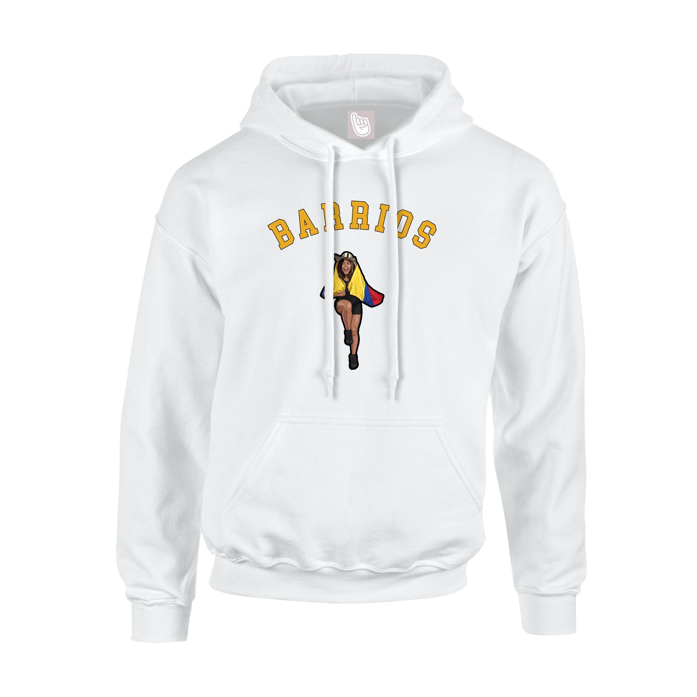 Youth Hoodie — Shirsey Arch in White