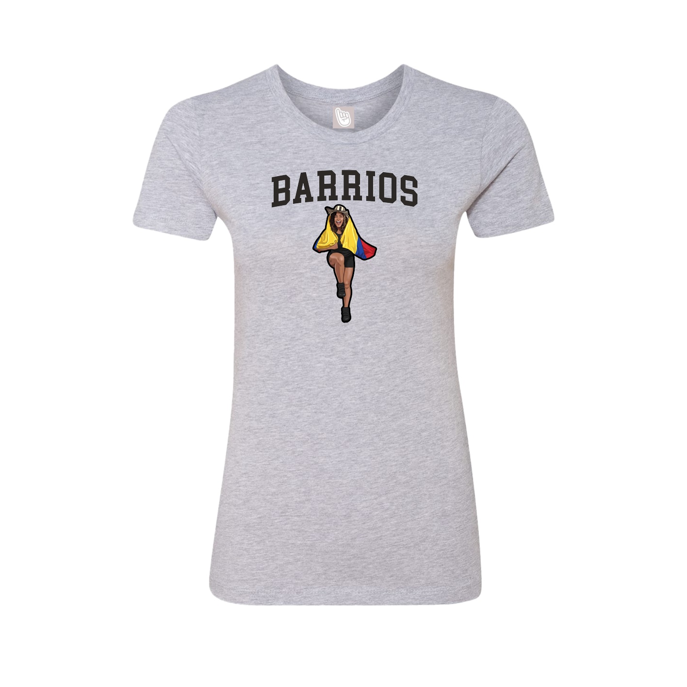 Fitted Women's Tee — Shirsey in Grey