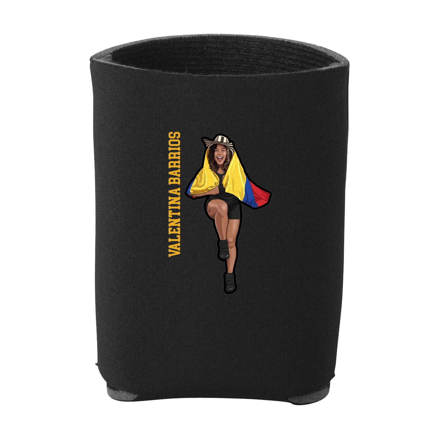 Can Holder — Name Vertical in Black