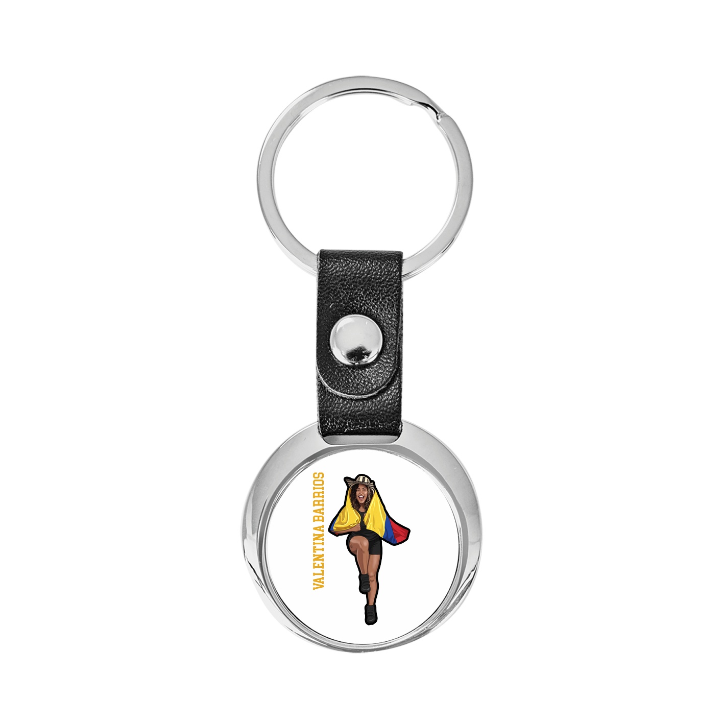 Key Chain — Name Vertical in Classic