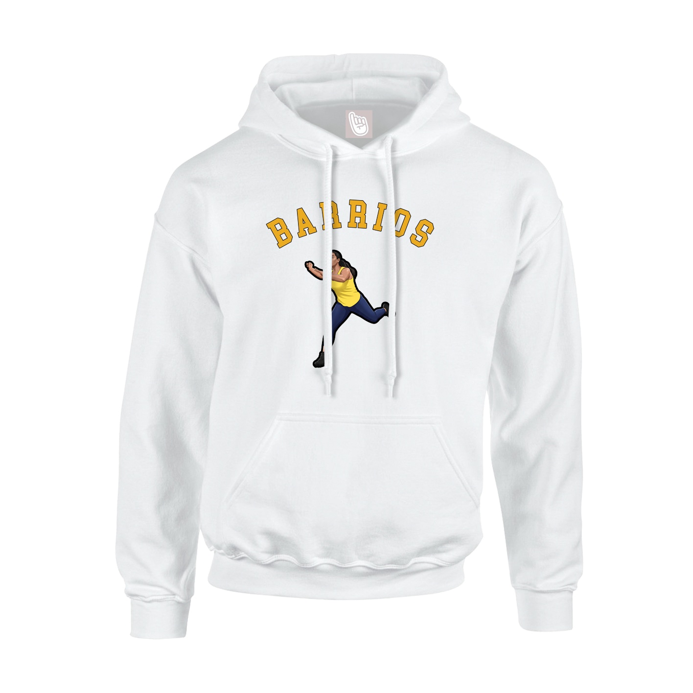 Youth Hoodie — Shirsey Arch in White