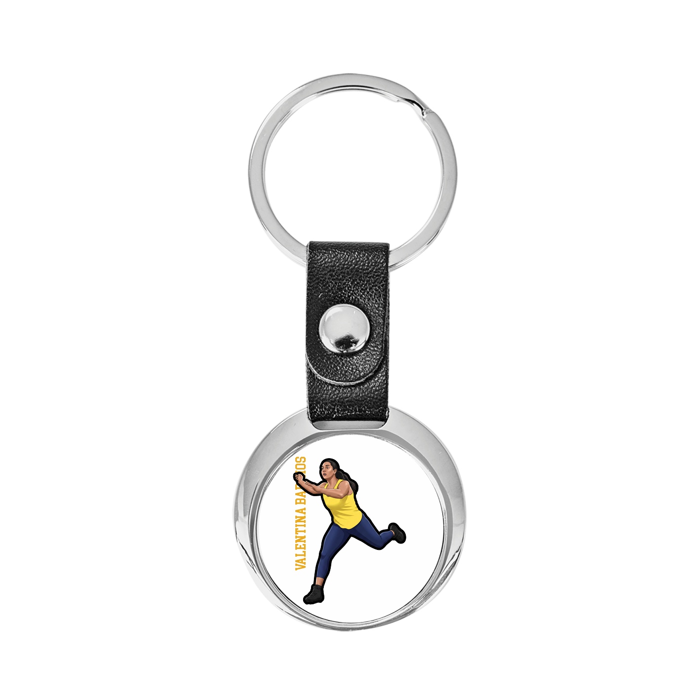 Key Chain — Name Vertical in Classic