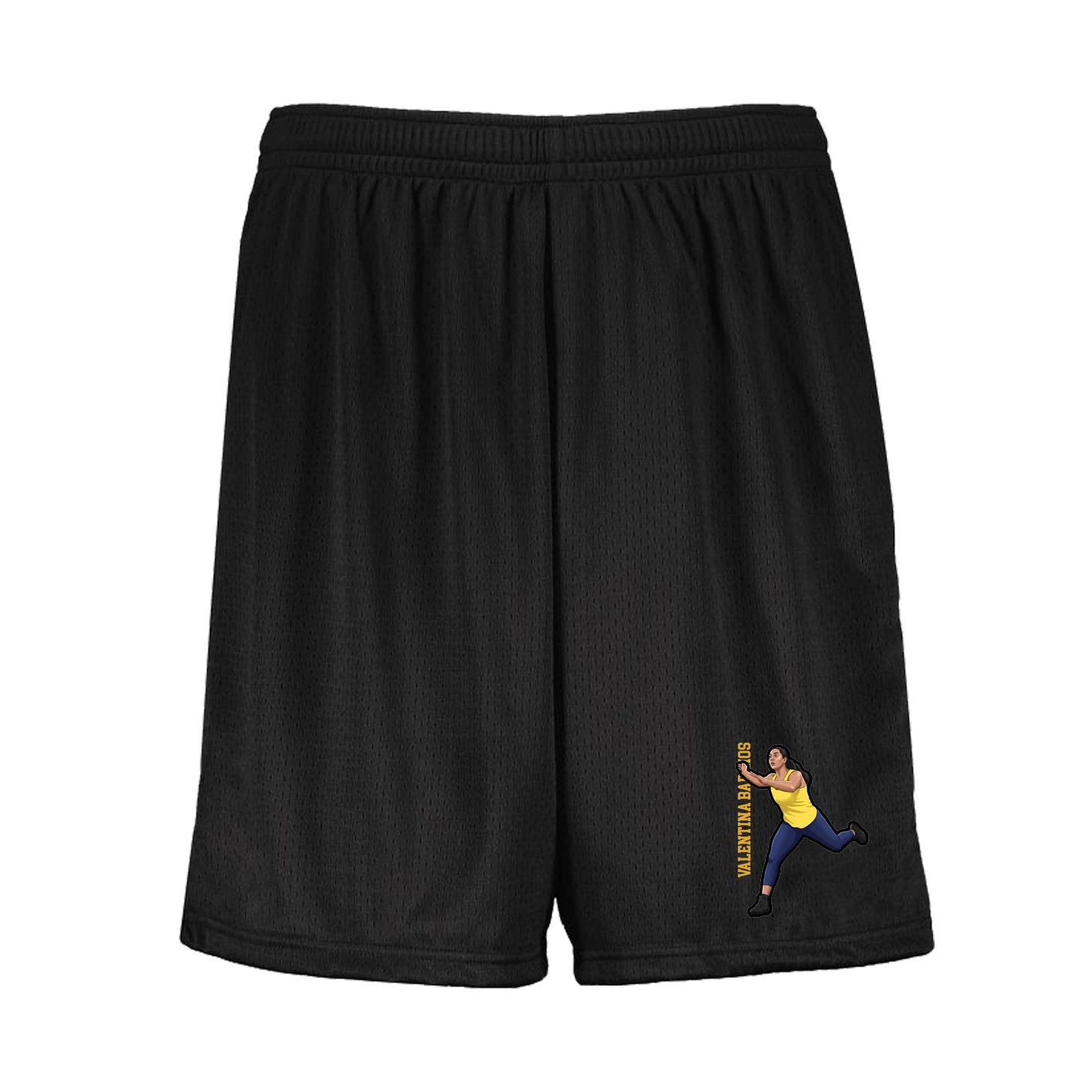 Shorts — Name Vertical in Black