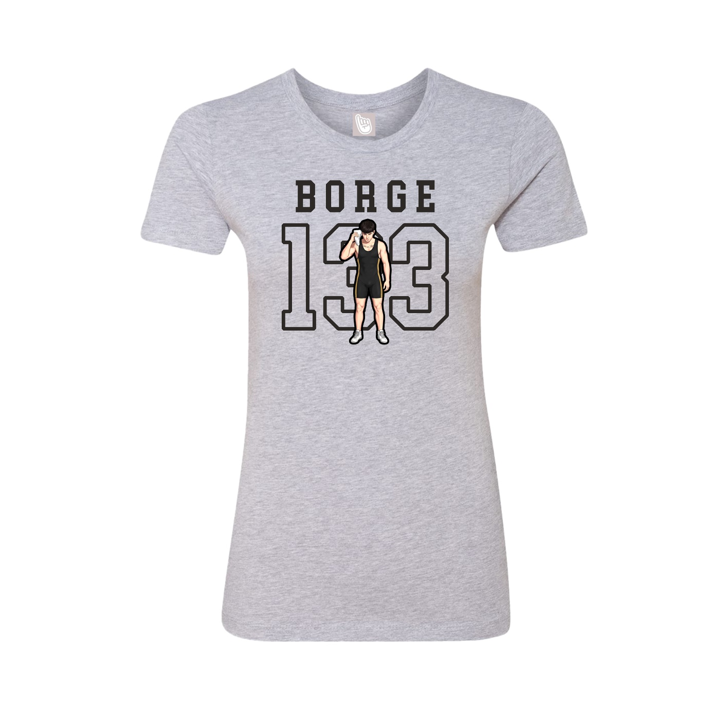 Fitted Women's Tee — Shirsey in Grey