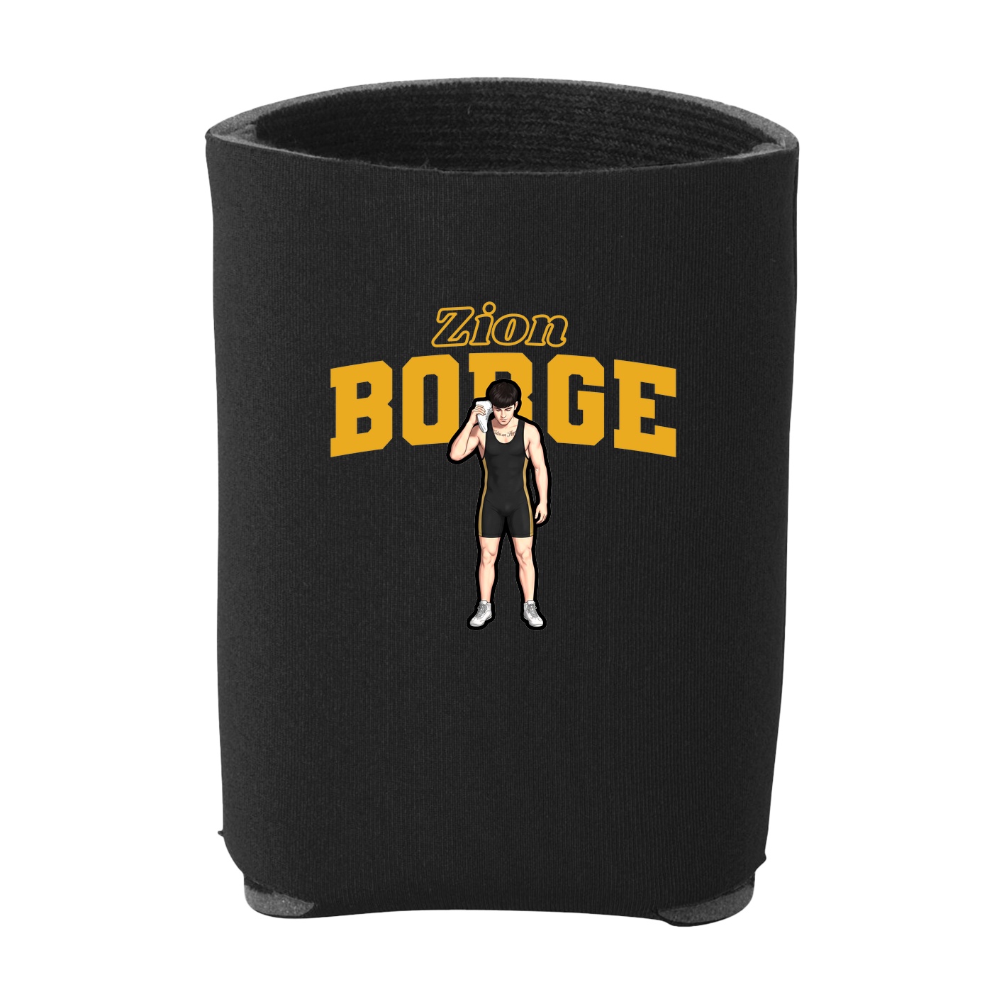 Can Holder — Name Arch in Black