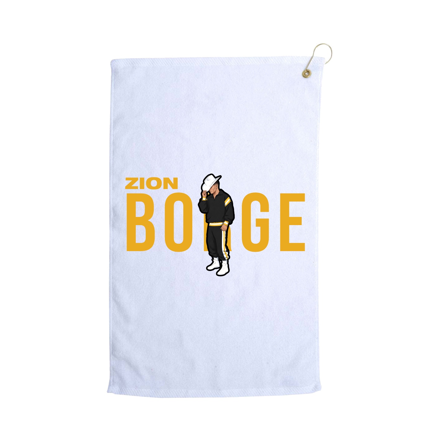 Golf Towel — Player Name in White
