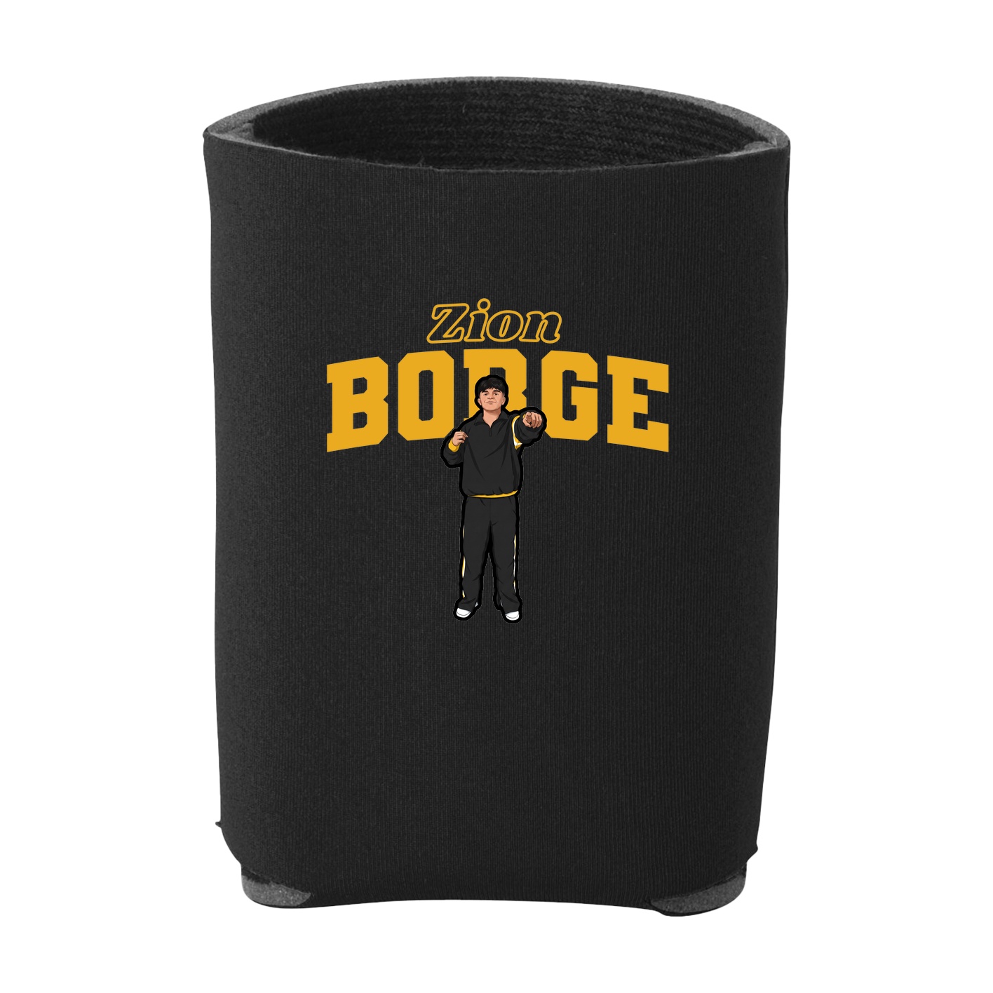 Can Holder — Name Arch in Black