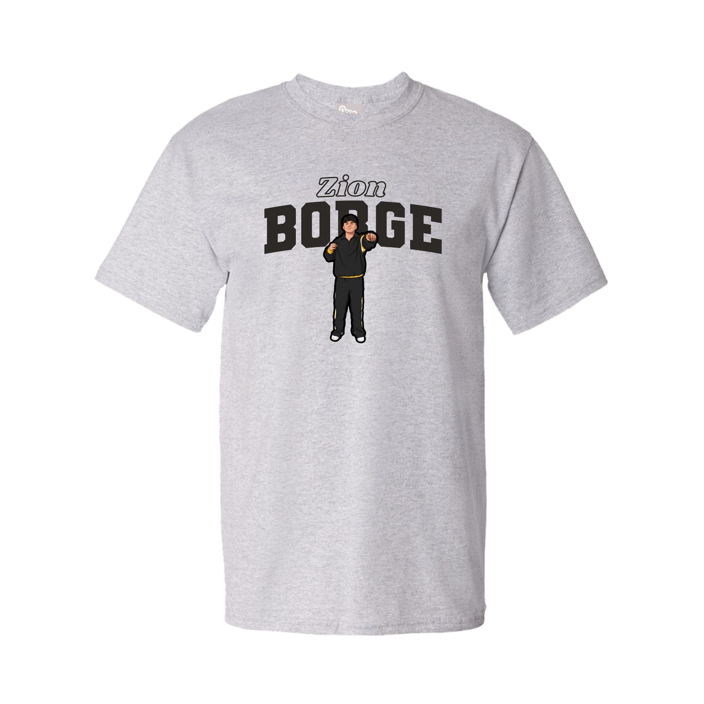 Tee — Name Arch in Grey