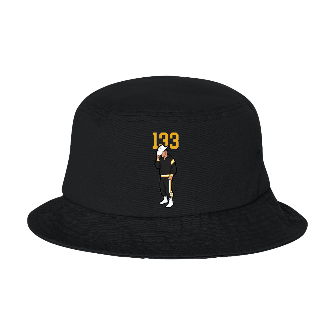 Bucket Cap — Number Top in Black