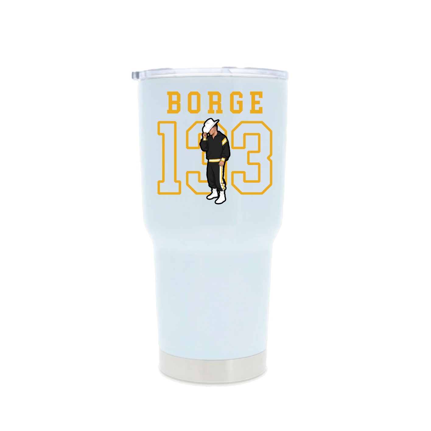 30oz Stainless Steel Tumbler — Shirsey in White