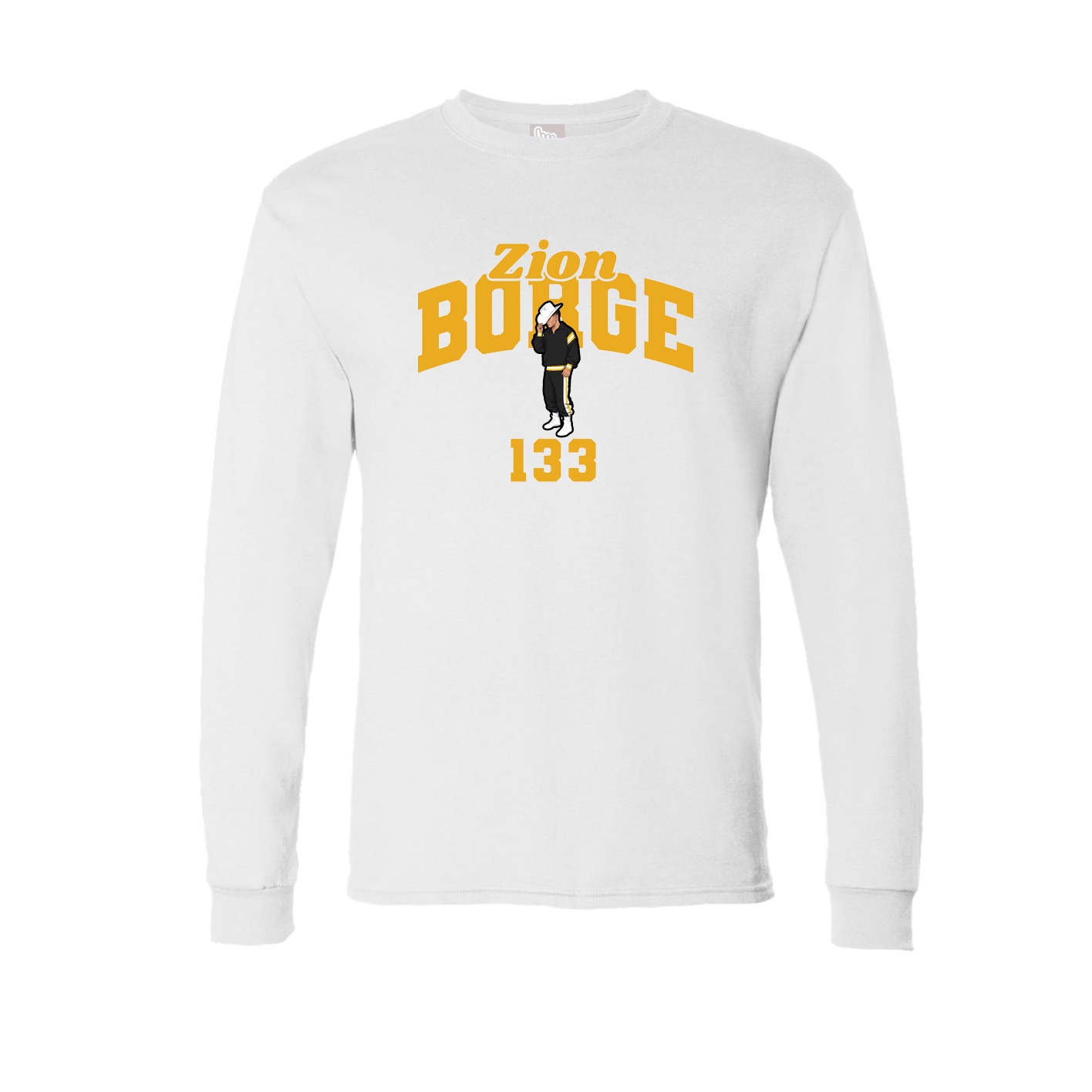 Long Sleeve Tee — Signature Arch in White