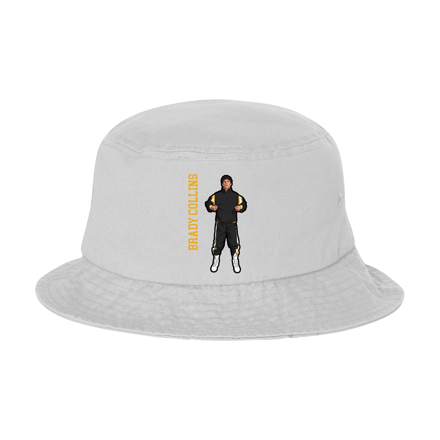 Bucket Cap — Name Vertical in White