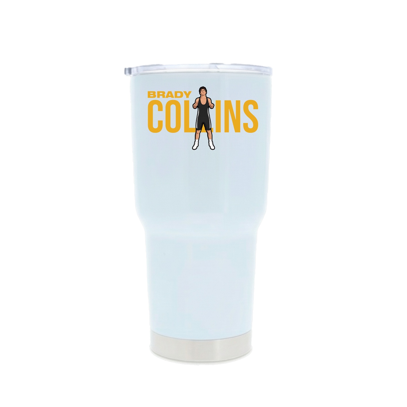 30oz Stainless Steel Tumbler — Player Name in White