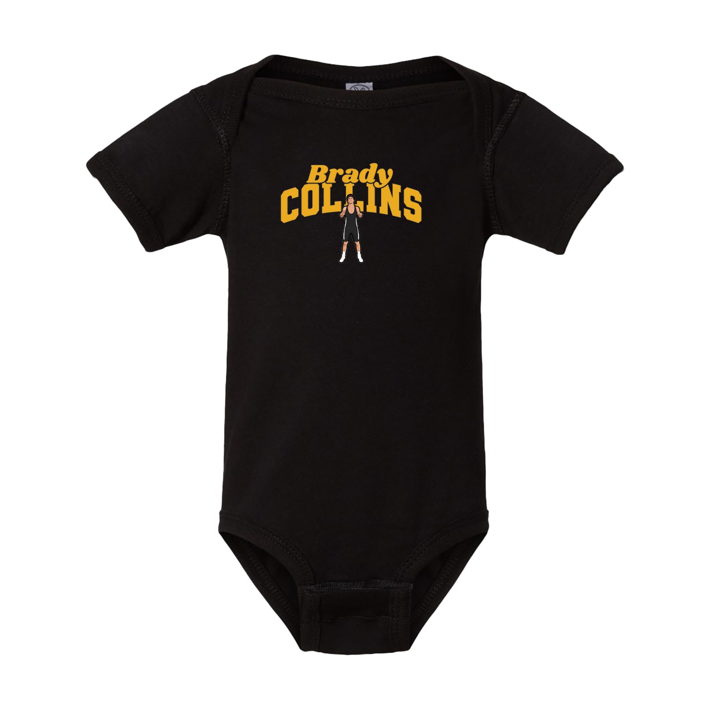 Baby Onesie — Signature Arch in Black