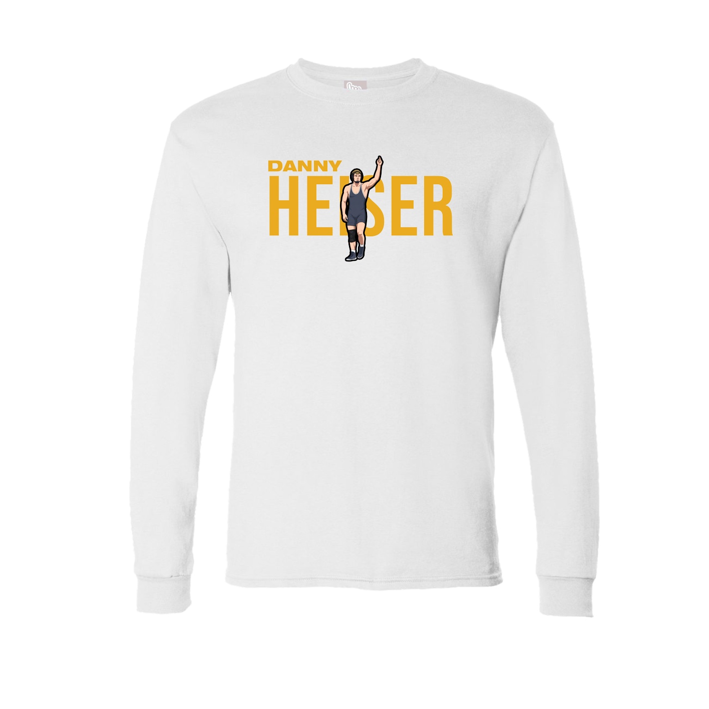 Long Sleeve Tee — Player Name in White