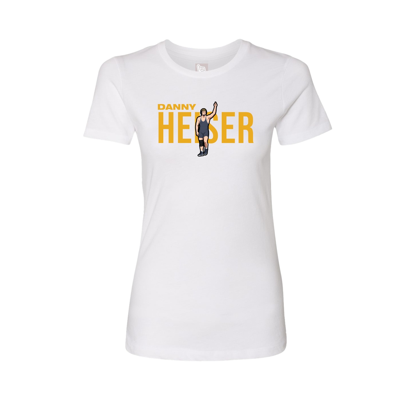 Fitted Women's Tee — Player Name in White