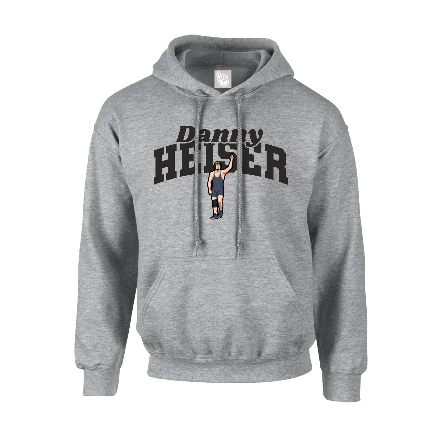 Youth Hoodie — Signature Arch in Grey