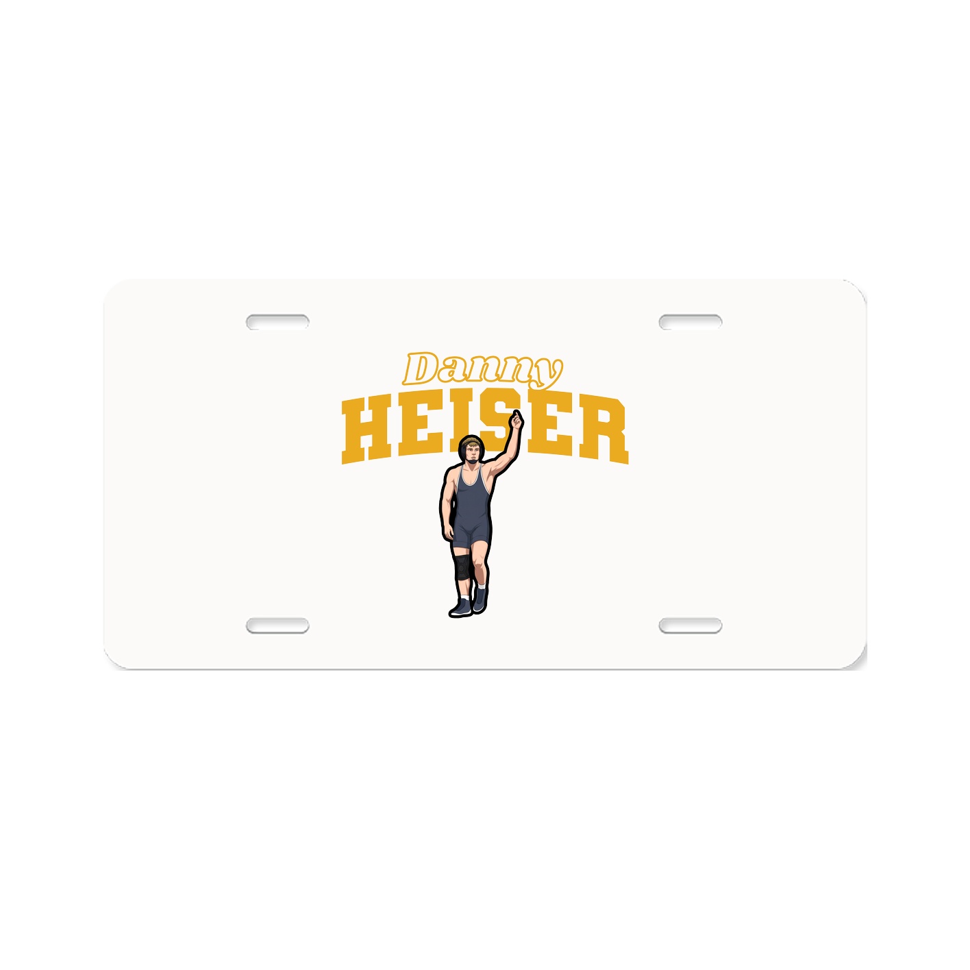 License Plate — Name Arch in Classic