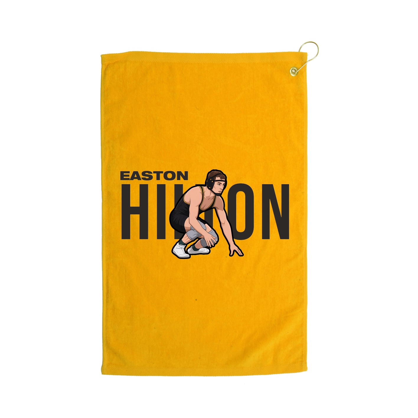 Golf Towel — Player Name in Gold