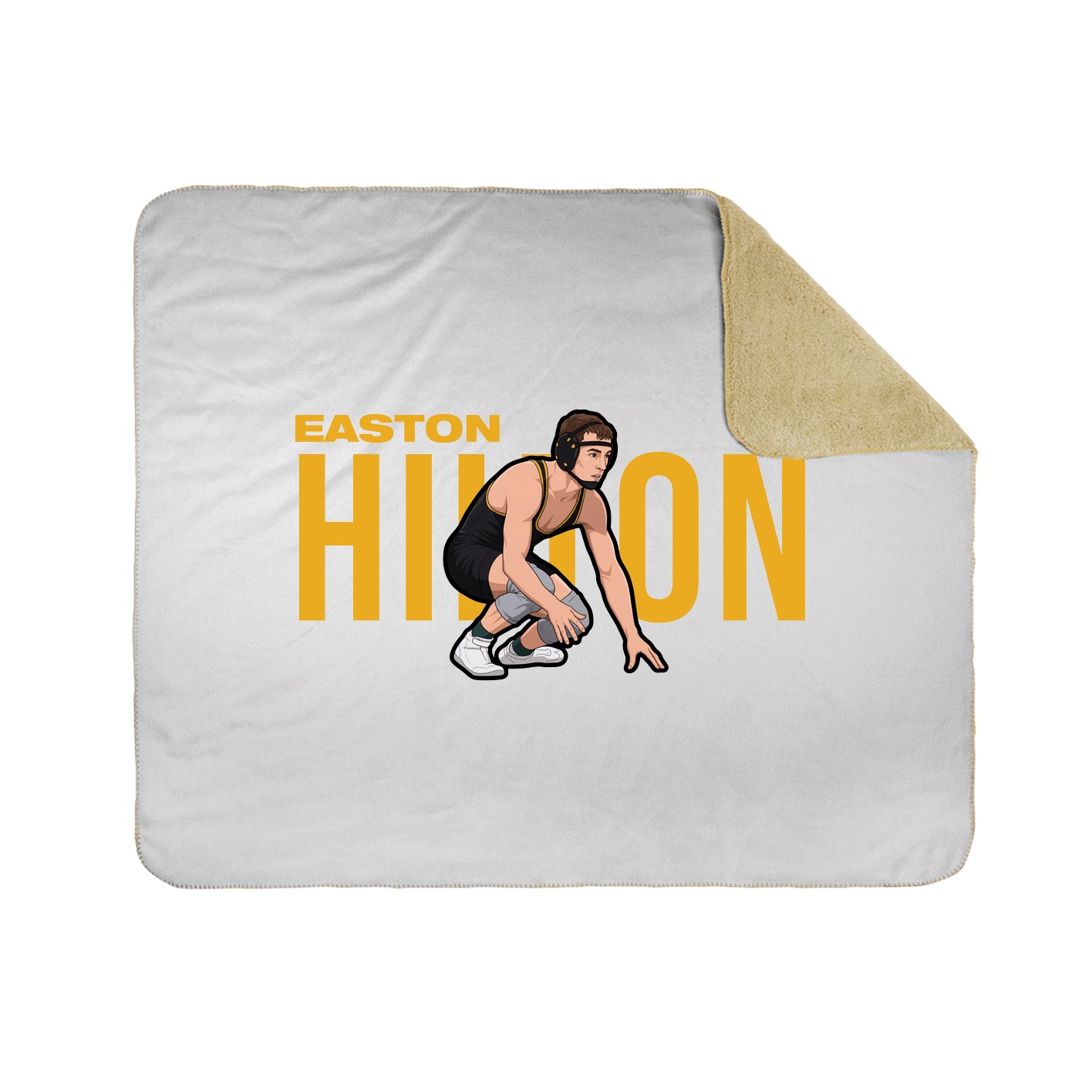 Throw Blanket — Player Name in White