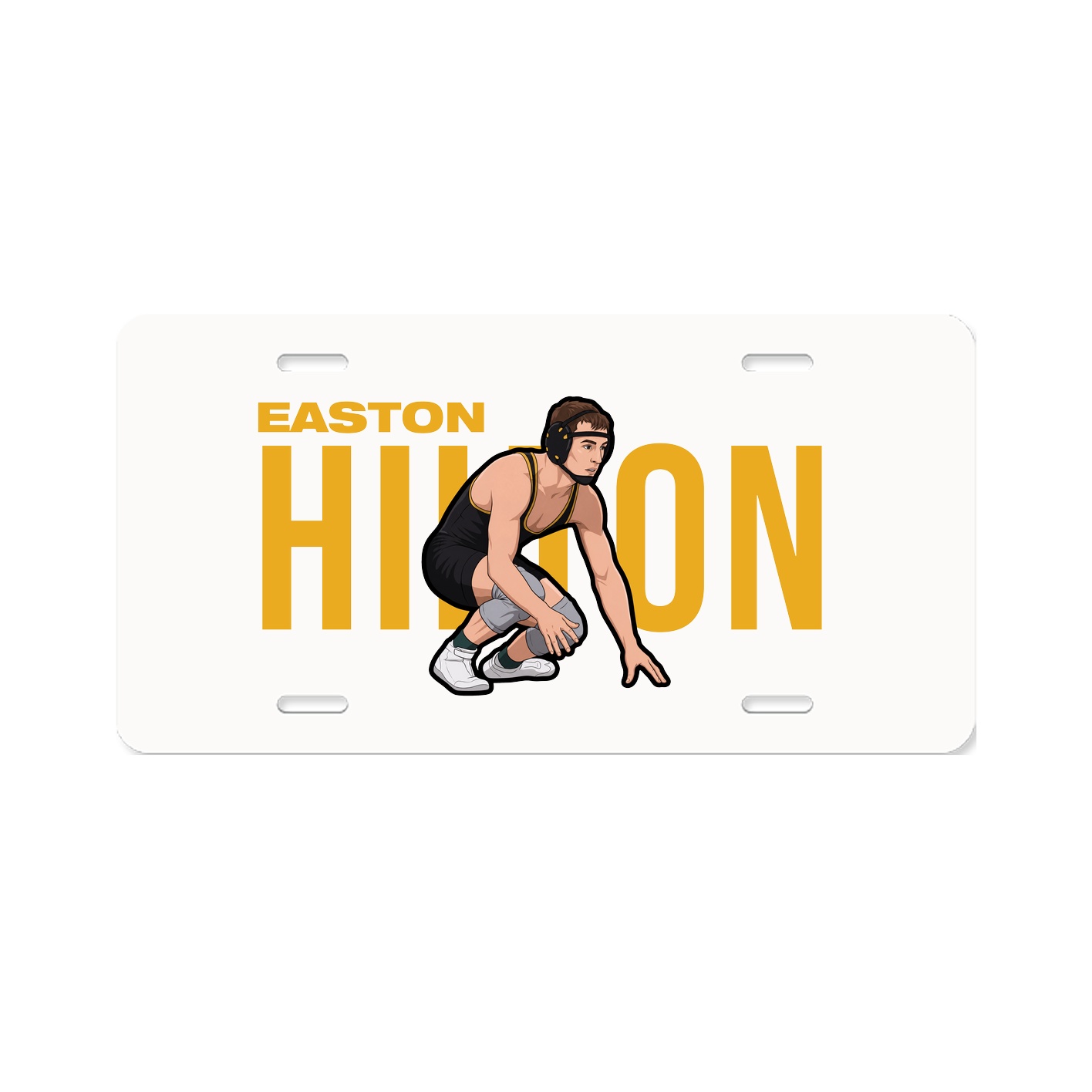 License Plate — Player Name in Classic