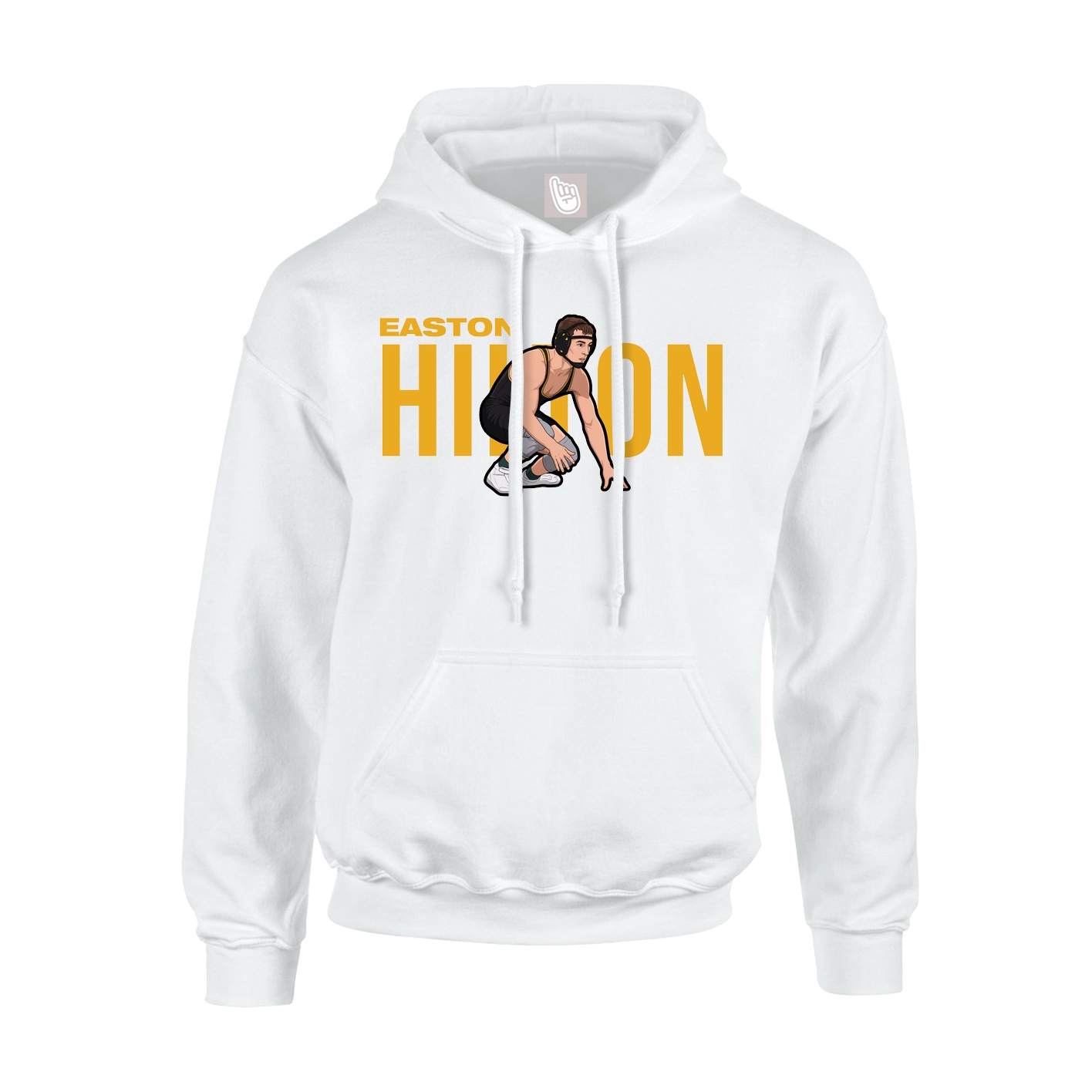 Youth Hoodie — Player Name in White