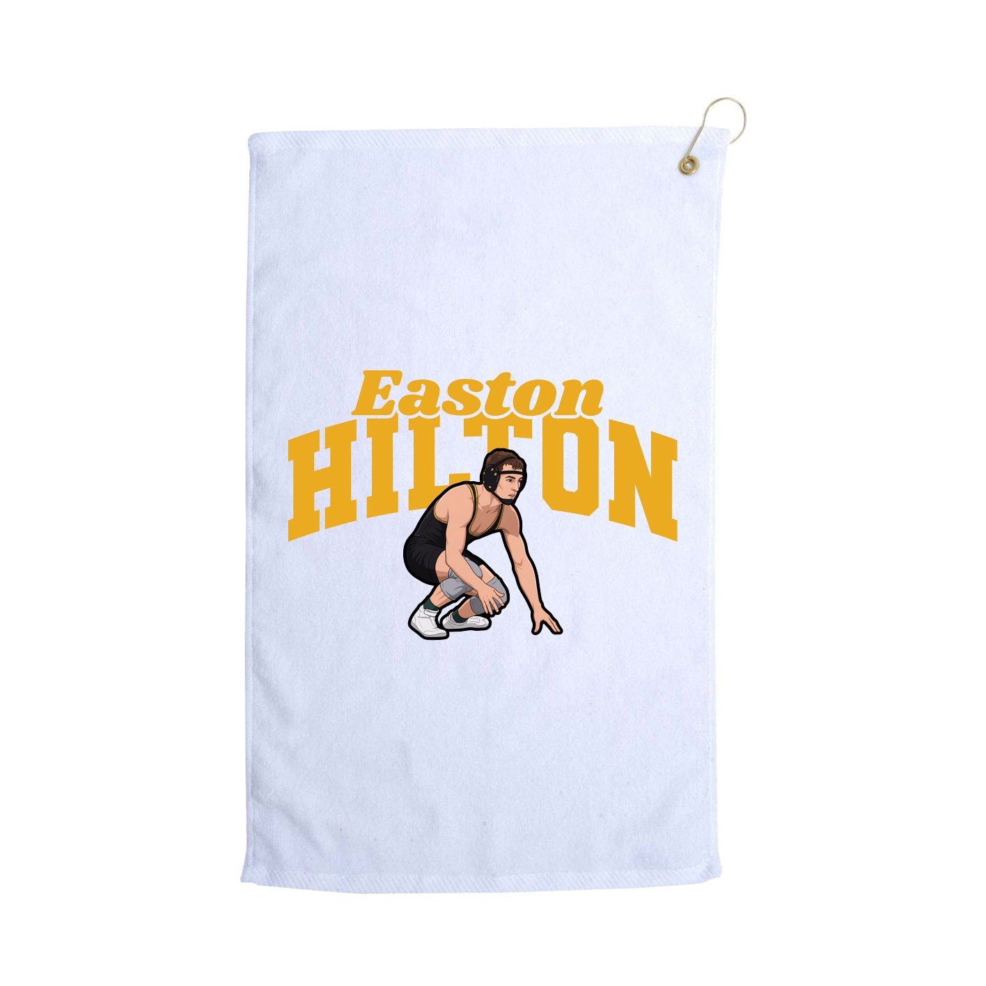 Golf Towel — Signature Arch in White