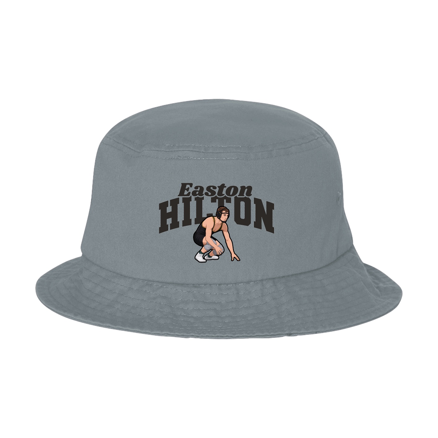Bucket Cap — Signature Arch in Grey