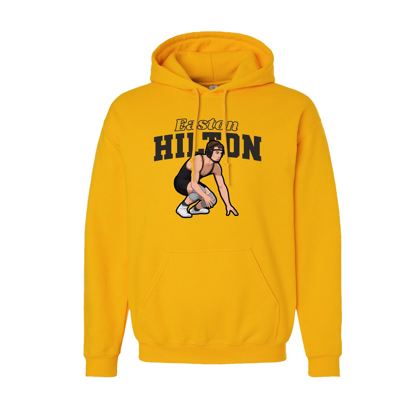 Hoodie — Name Arch in Gold