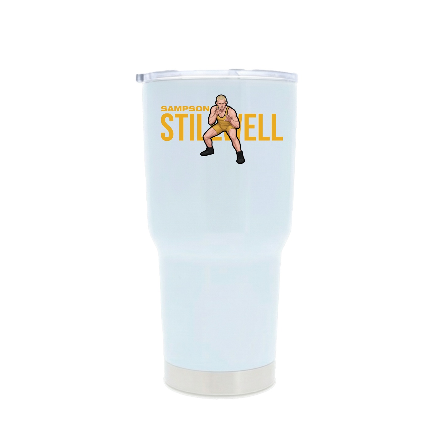 30oz Stainless Steel Tumbler — Player Name in White