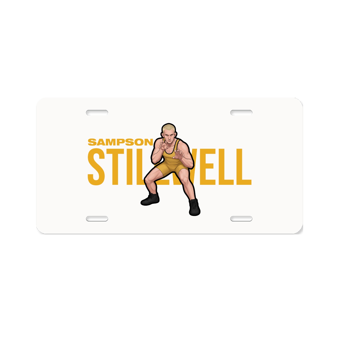 License Plate — Player Name in Classic