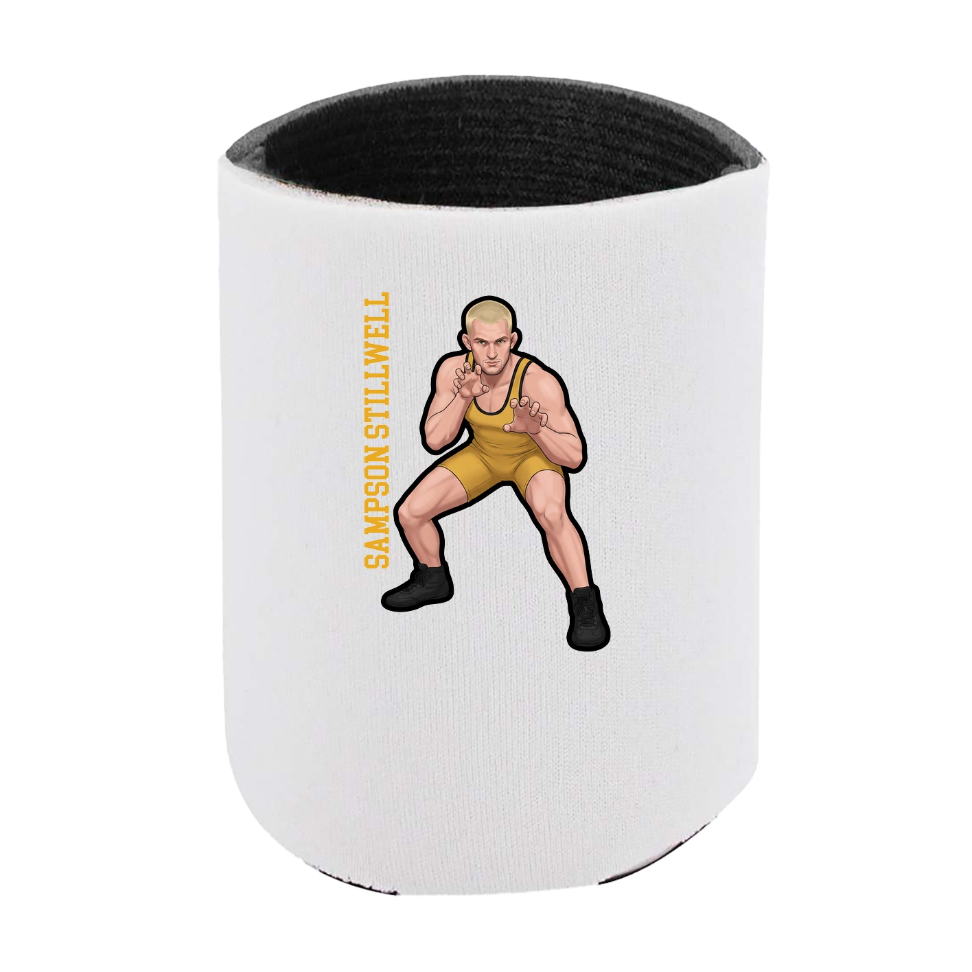 Can Holder — Name Vertical in White