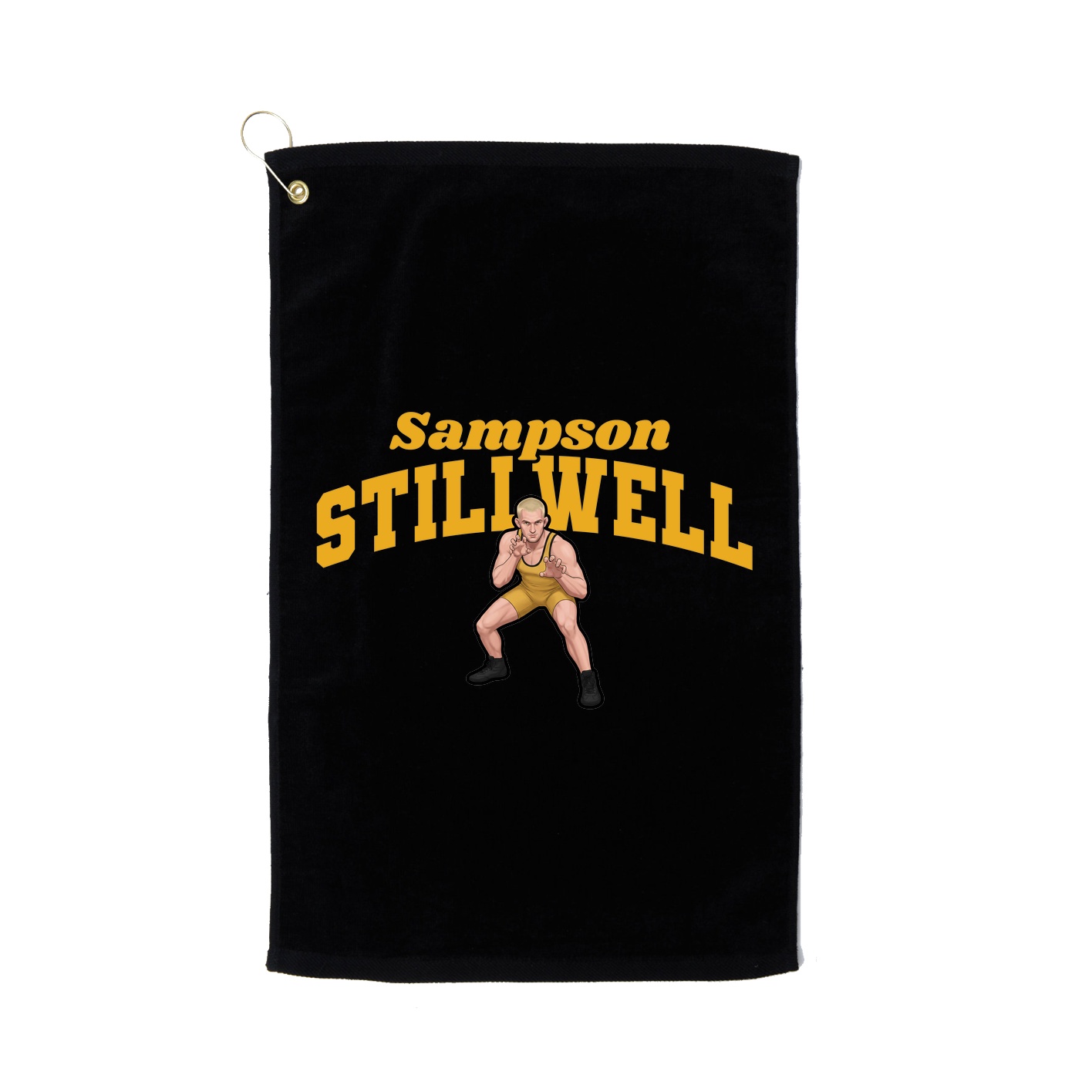 Golf Towel — Signature Arch in Black
