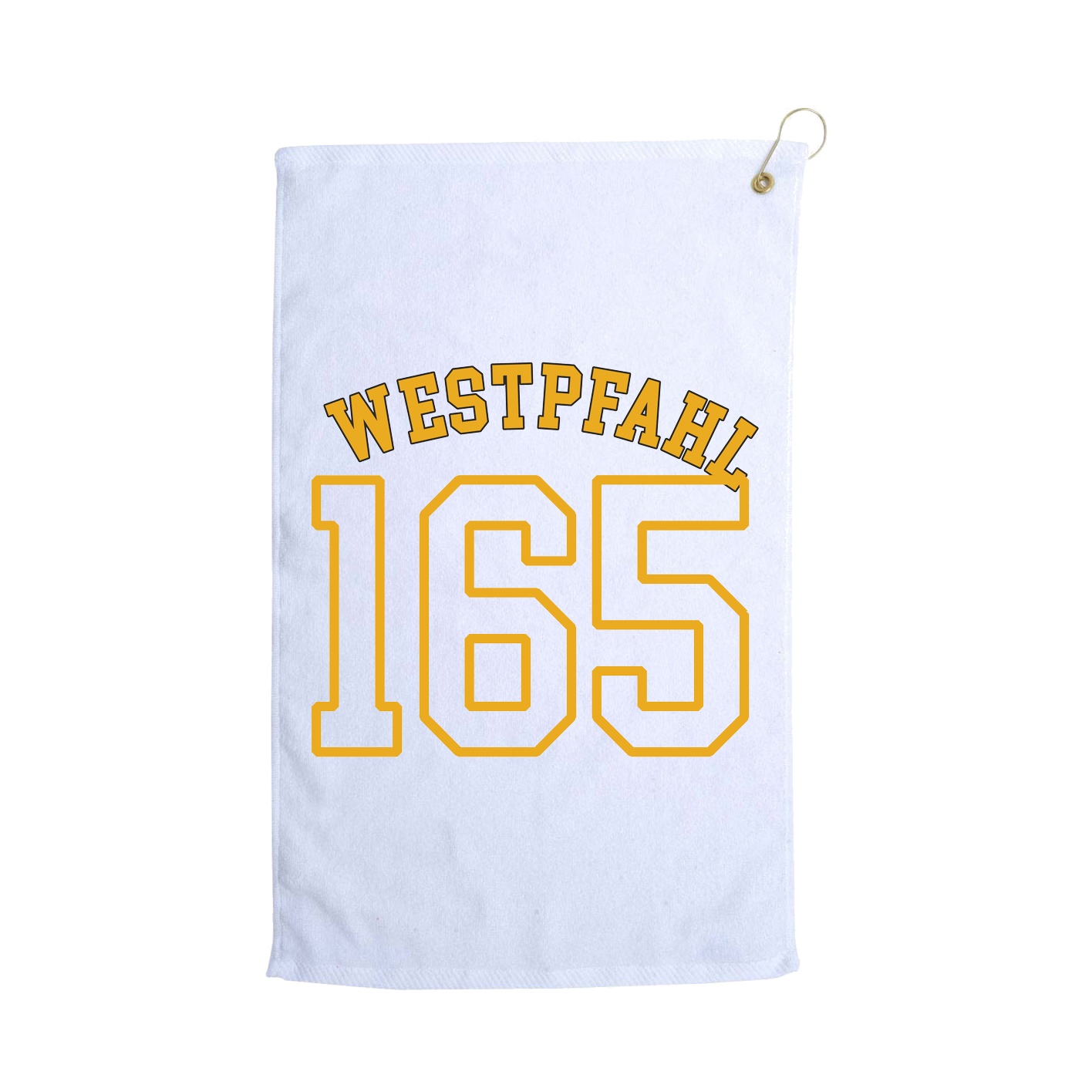Golf Towel — Shirsey Arch in White