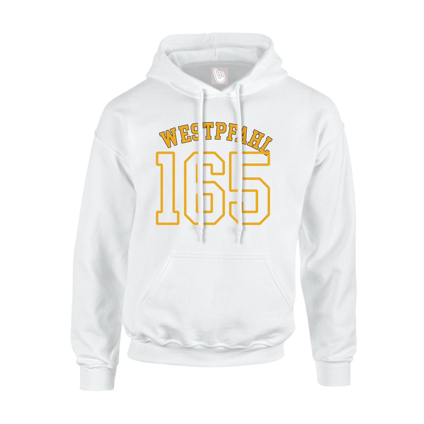 Hoodie — Shirsey Arch in White