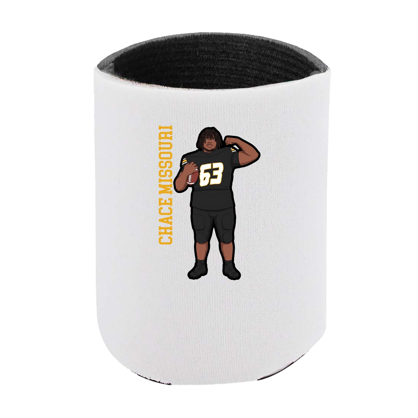 Can Holder — Name Vertical in White