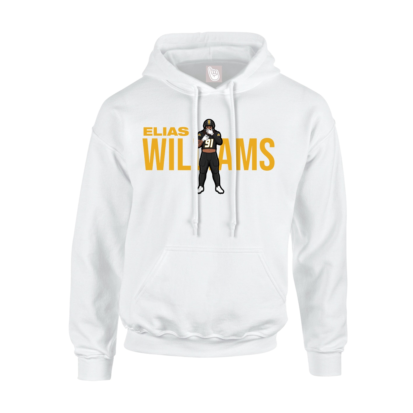 Hoodie — Player Name in White