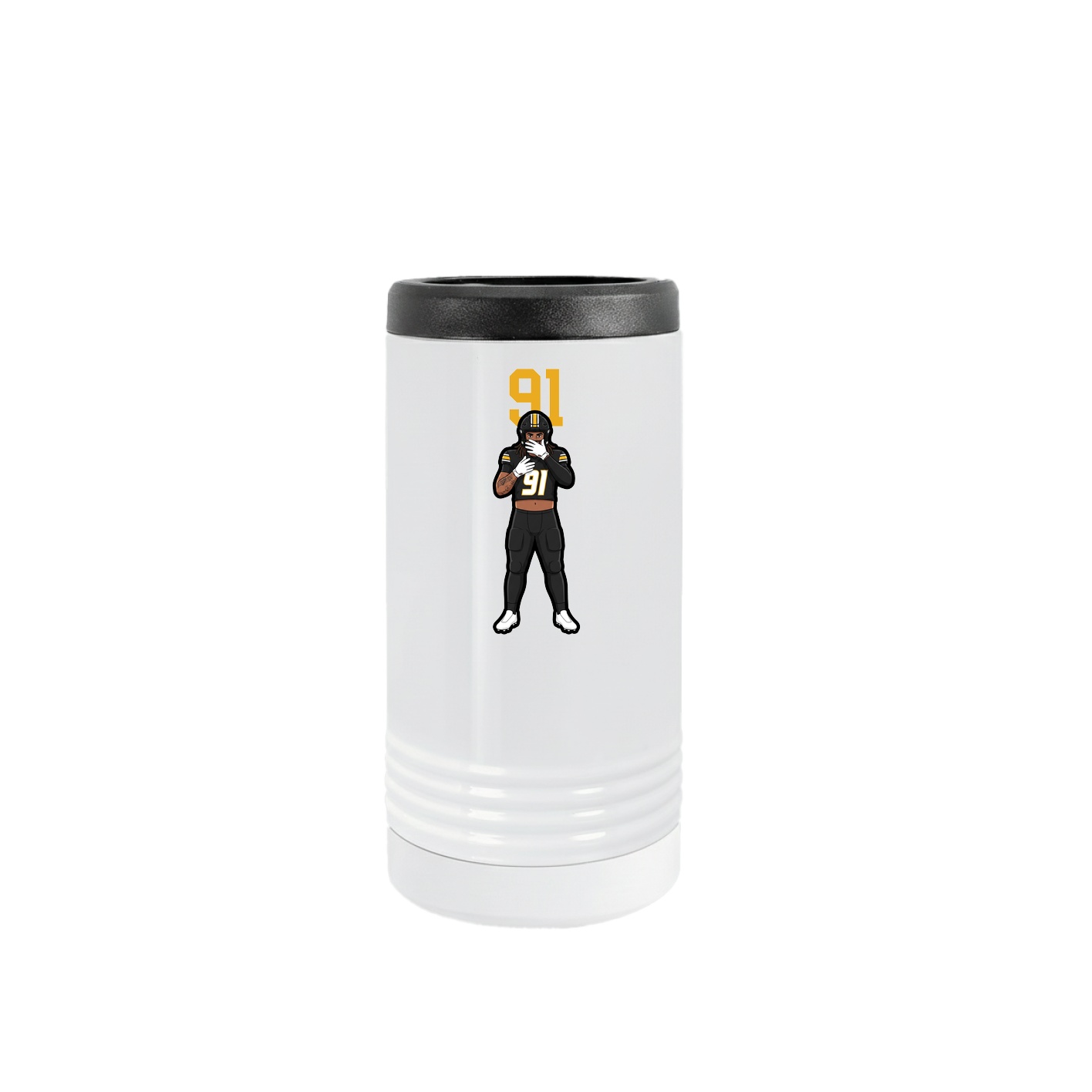 Slim Beverage Holder — Number Top in White