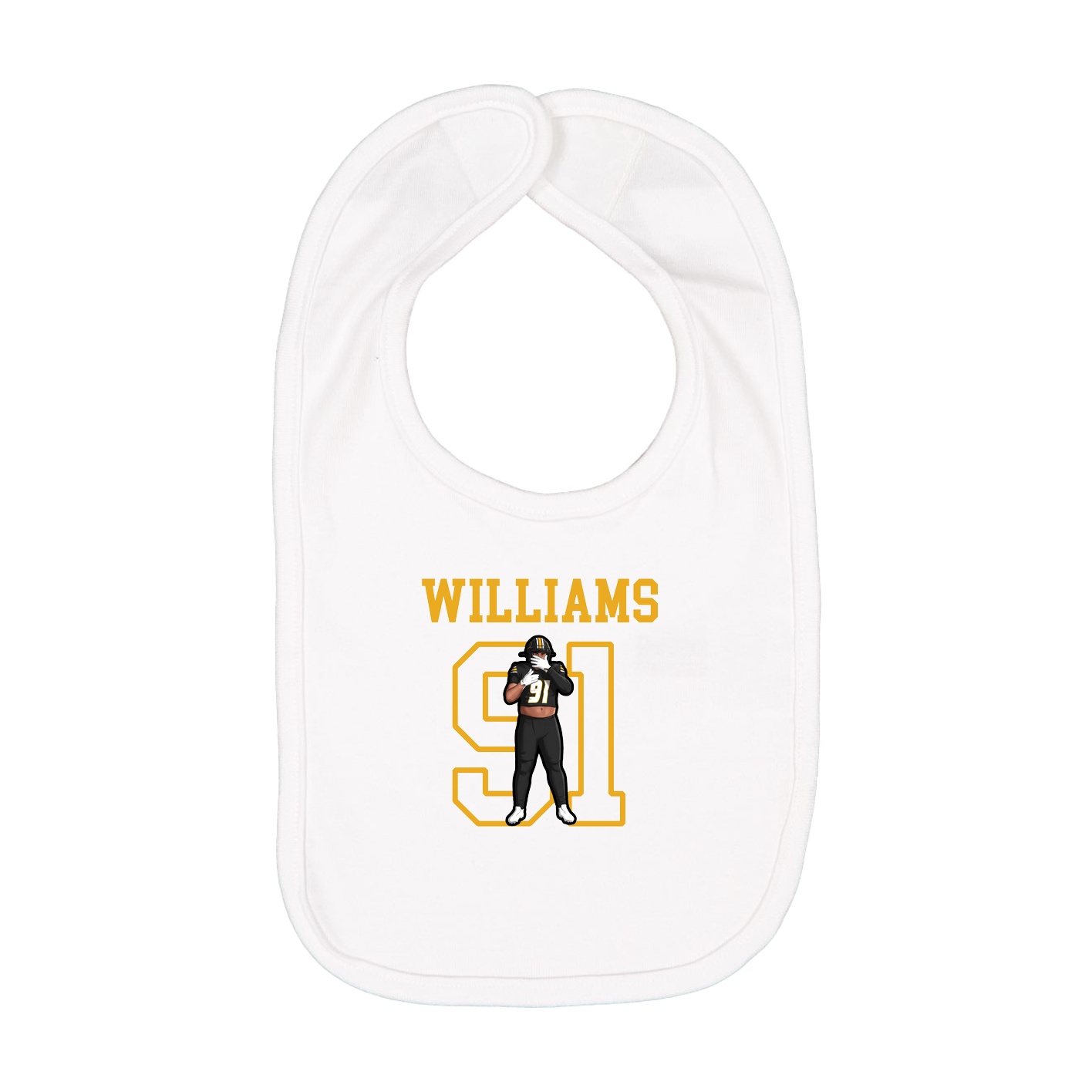 Infant Bib — Shirsey in White