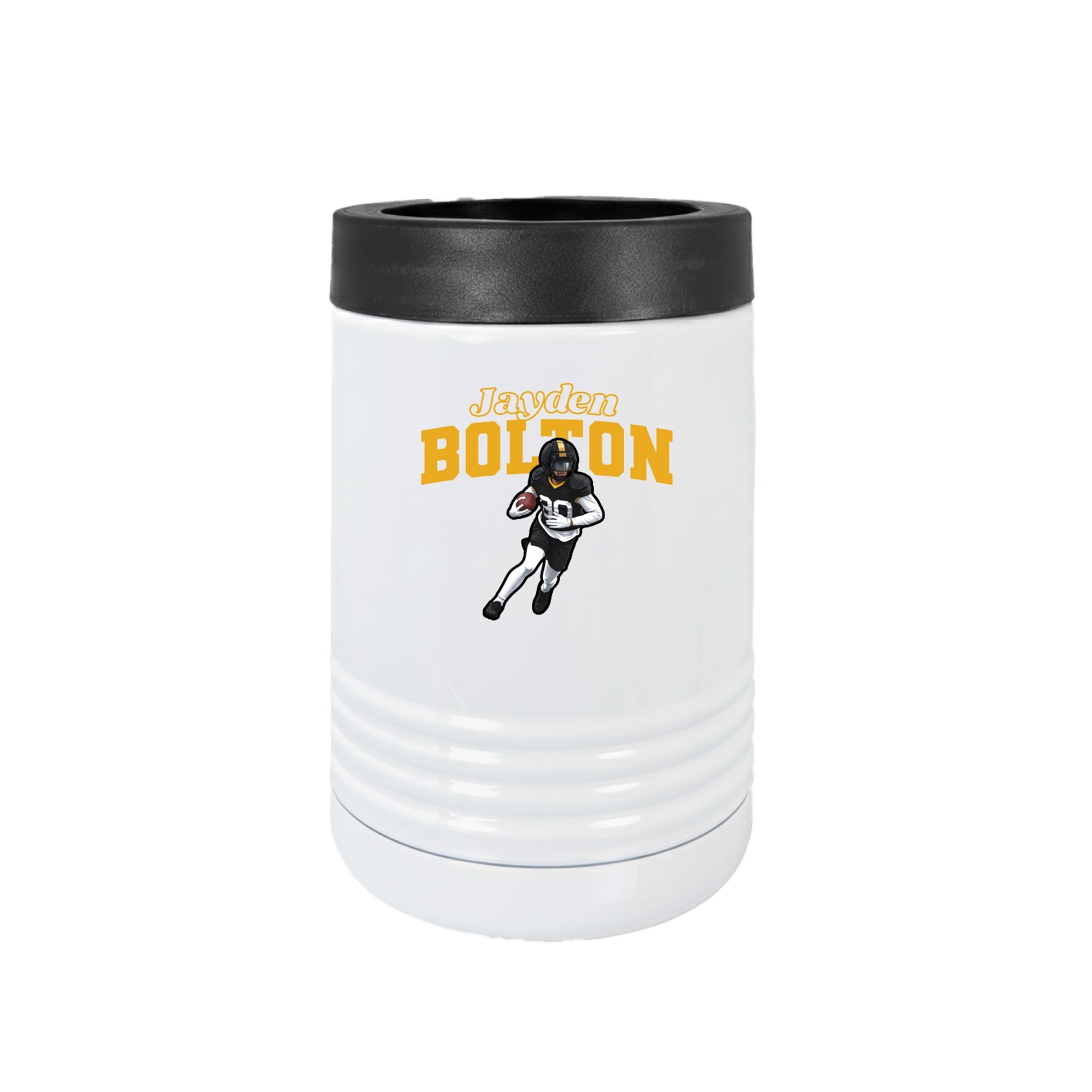 Beverage Holder — Name Arch in White