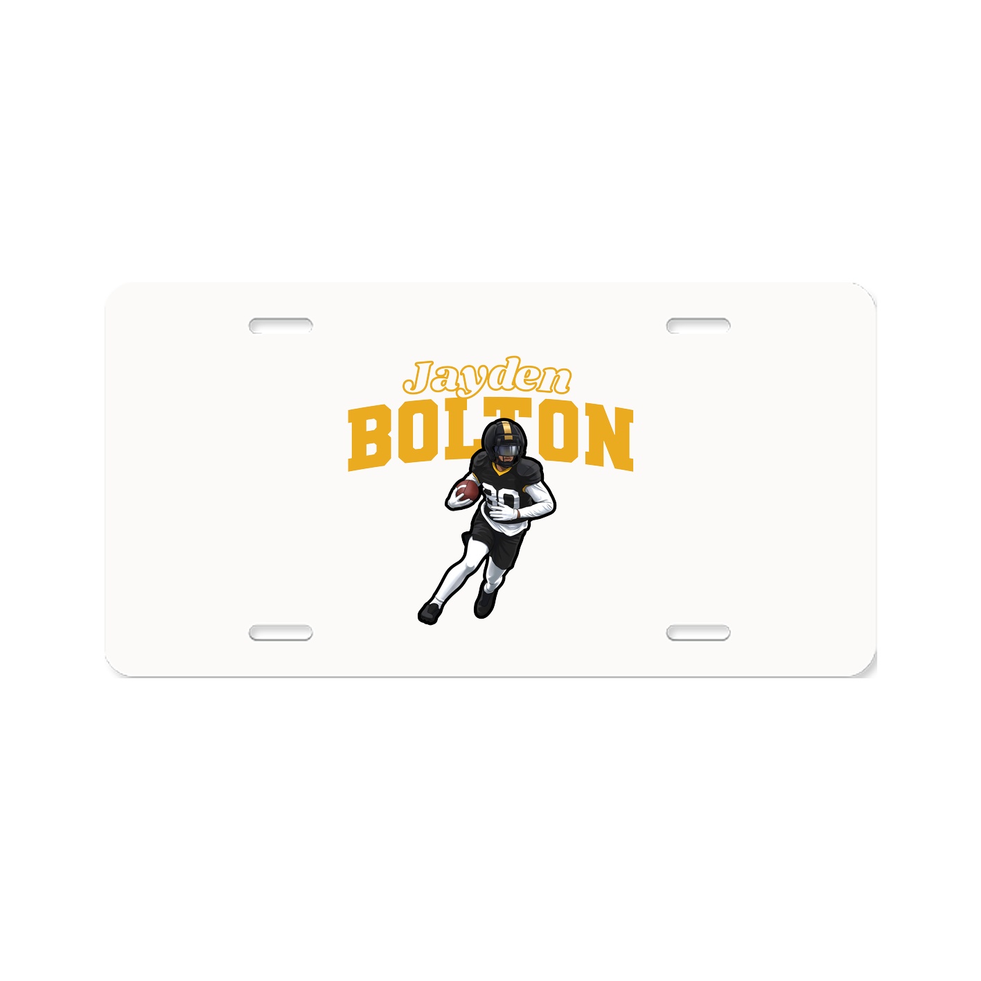 License Plate — Name Arch in Classic