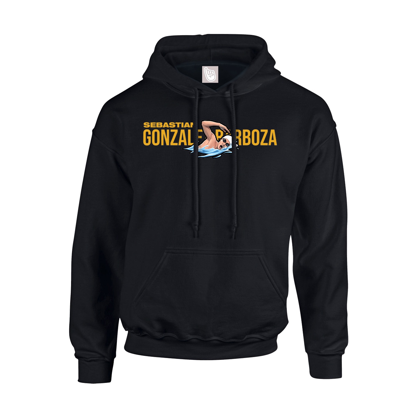Hoodie — Player Name in Black