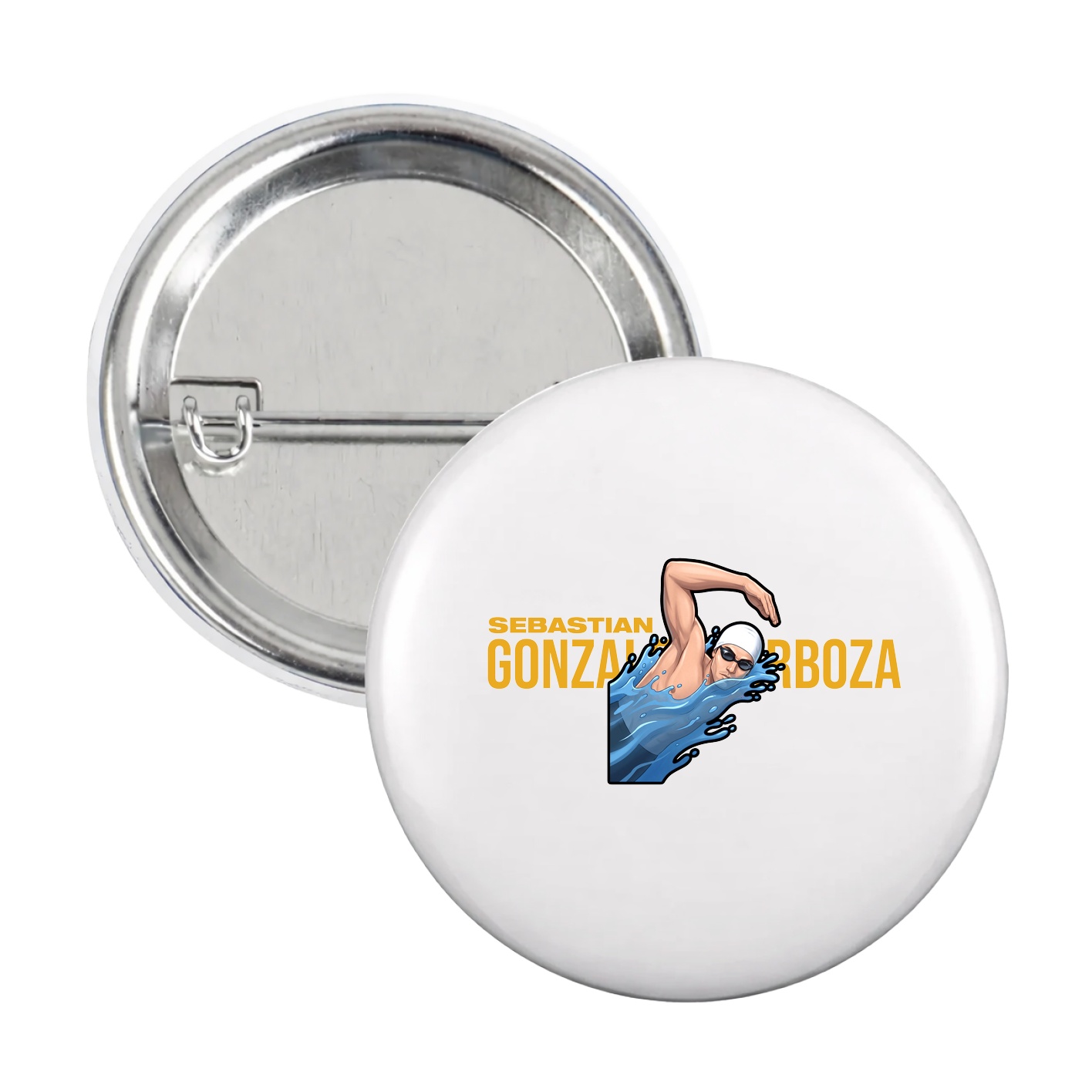 Game Day Button — Player Name in White